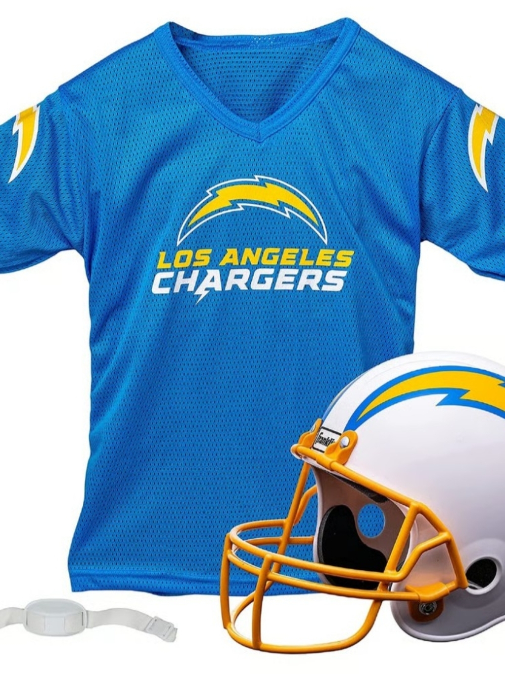 Chargers Kids Helmet & Jersey Football Uniform Set